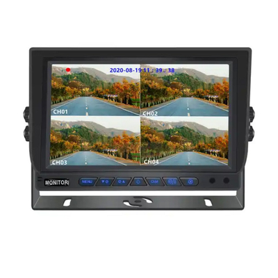 7 pouces 1024 * 600 AHD Moniteur Quad Display Voiture Truck Système de caméra de sécurité avec fonction d'enregistrement
